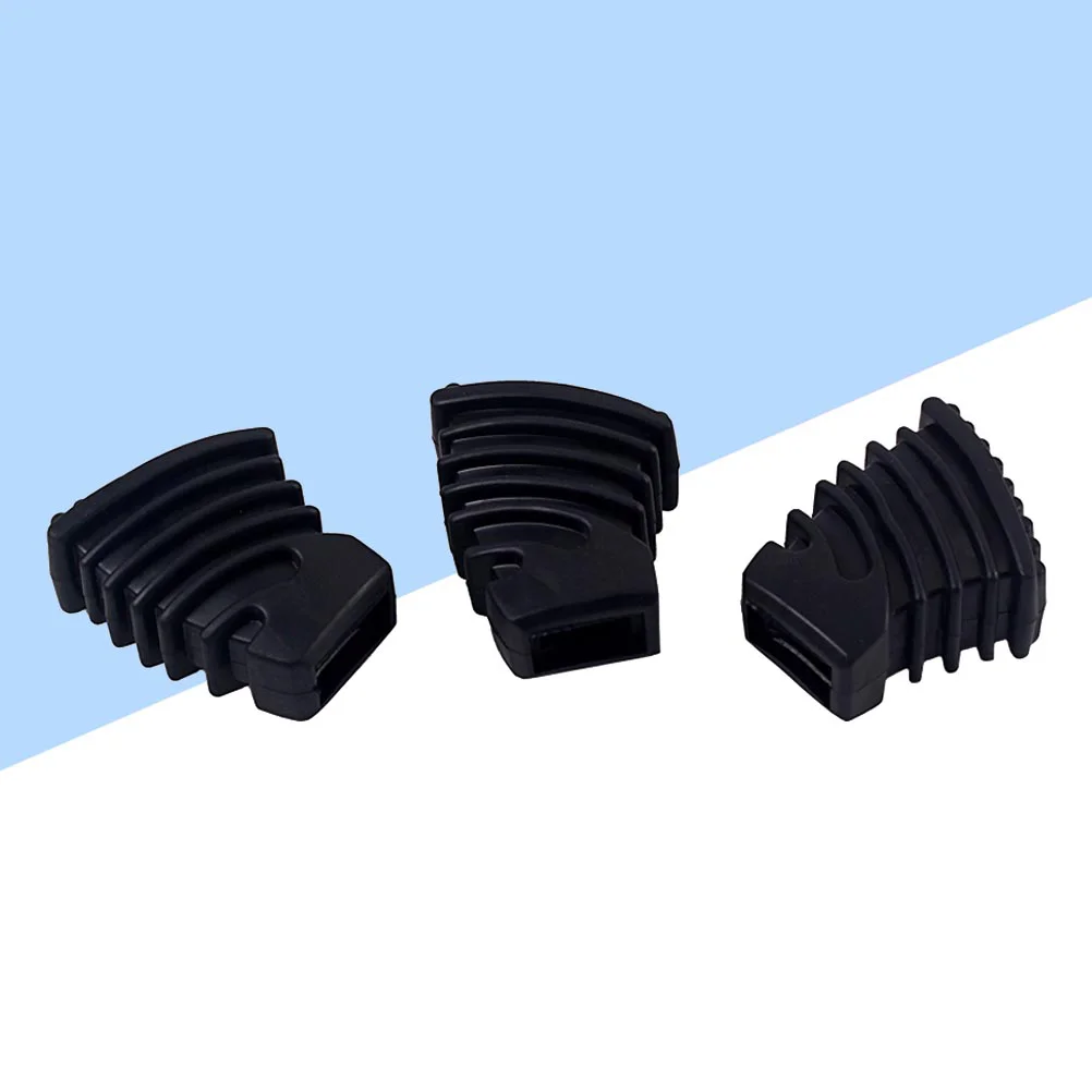 3pcs Drum Rubber Feet for Drum Cymbal Stand Rack Bracket Percussion Parts S Size WC11 (Black) Drum Rack Rubber Feet