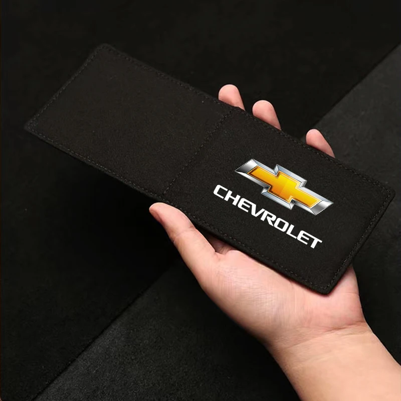 Portable Car Driver License Holder PU Leather Card Bag Auto Accessories for Chevrolet Malibu XL Equinox Auto Door Entry Pedal