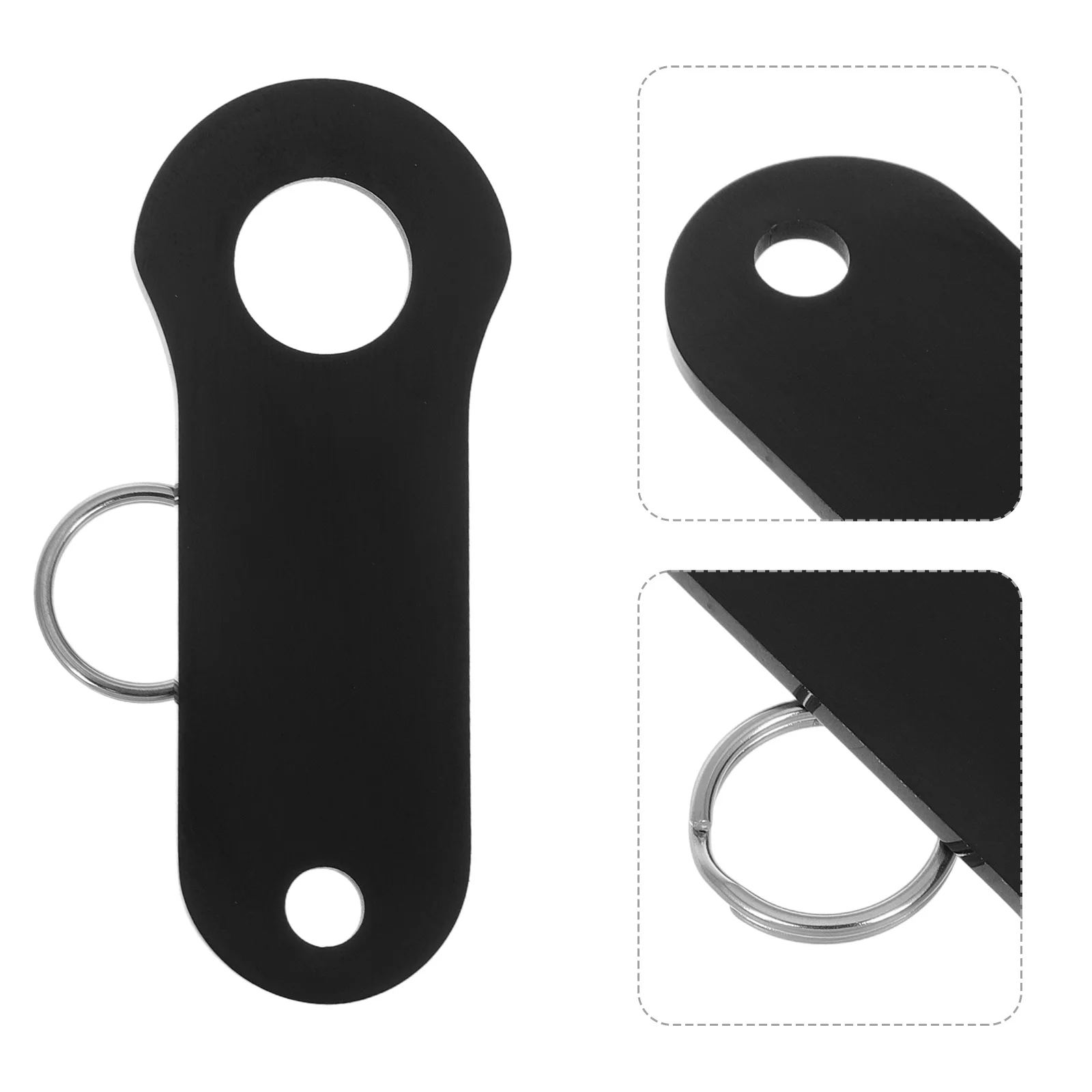 

2Pcs Motorcycle Bell Hangers Stainless Steel Luck Riding Bell Hangers Brushed Polished Metal Split Ring Keyring Compatible with