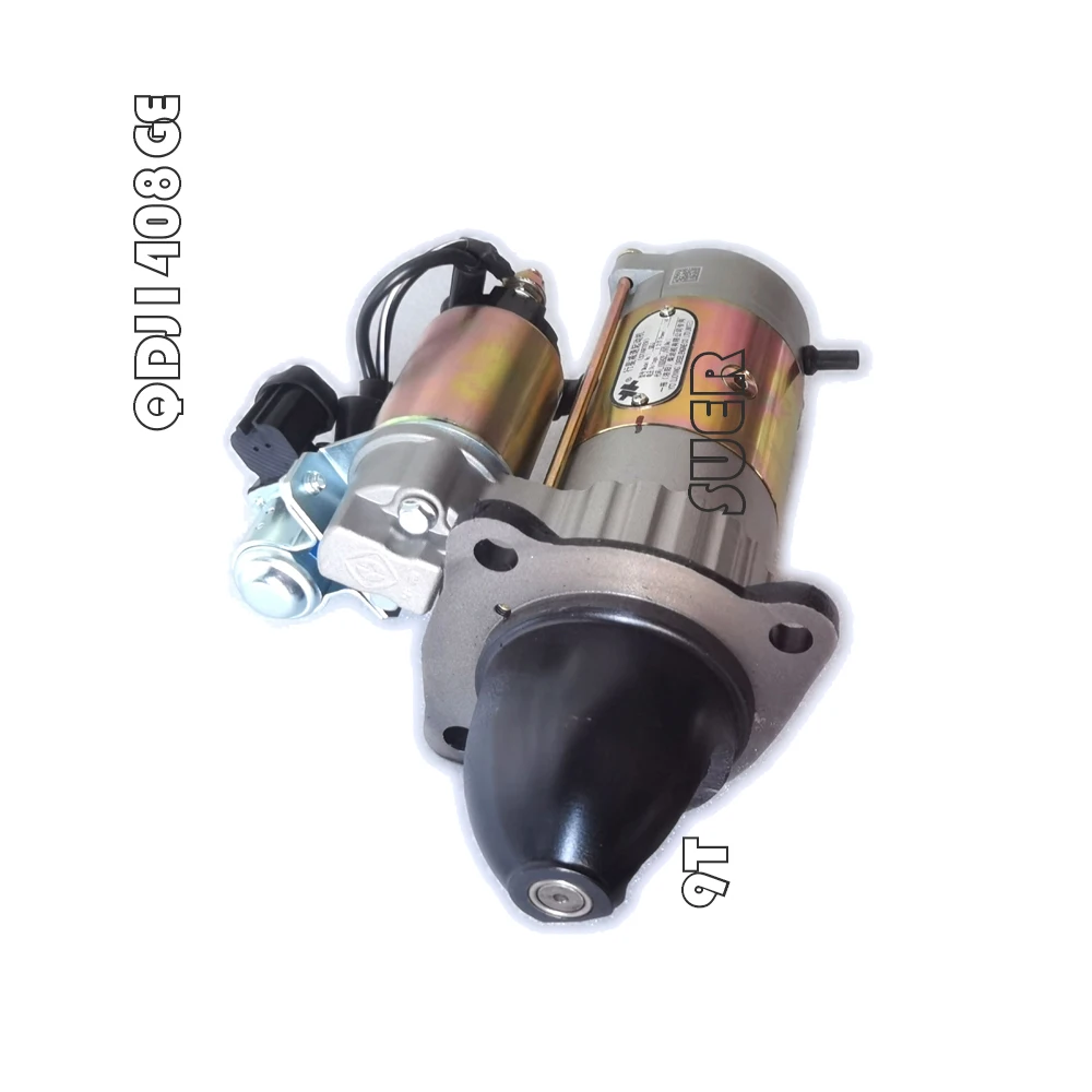 Starter motor QDJ1408GM / QDJ1408GE / QDJ1409K-P / for YTO tractor with engine like LRC4105 / LRC4108