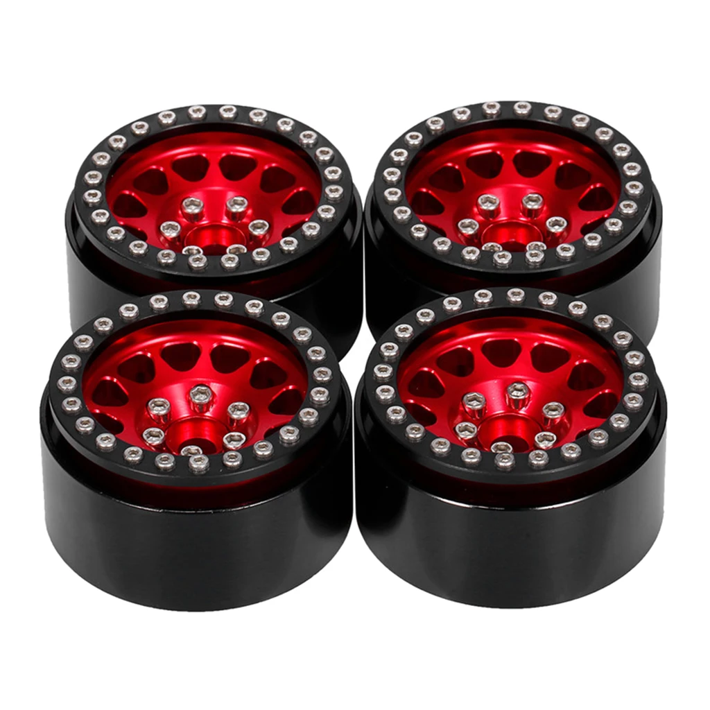 

1.9 Beadlock Wheel Alloy Rims RC Crawler Accessories High Performance for Axial SCX10 II 90046 Traxxas TRX4
