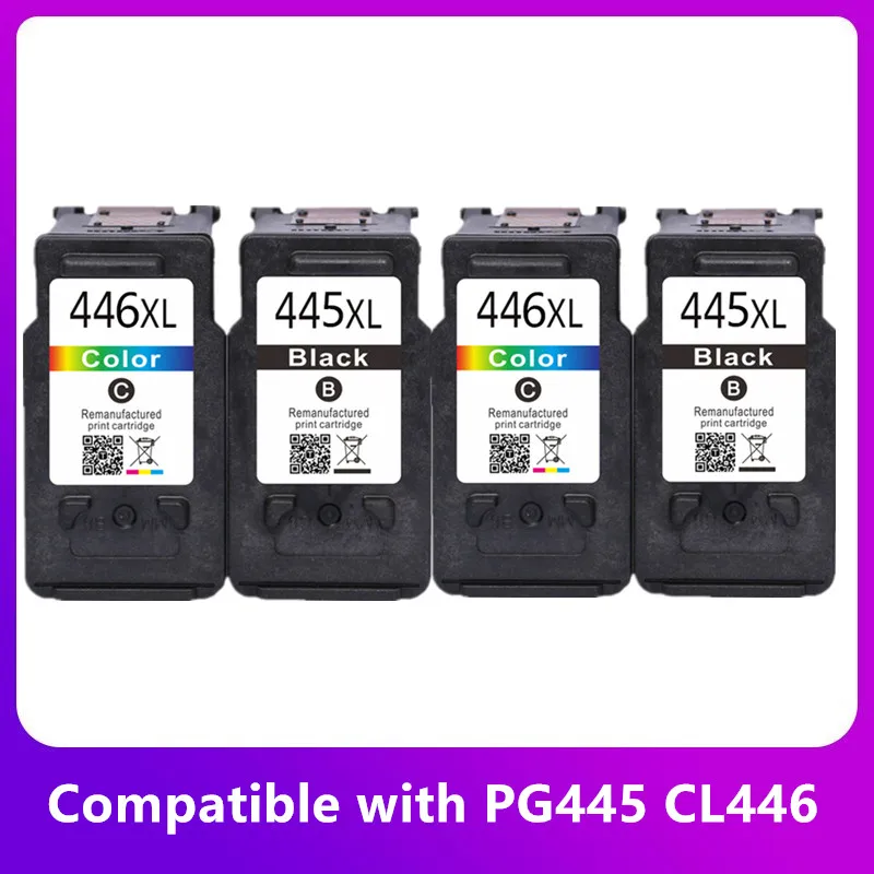 

Compatible PG-445 PG445 CL-446 XL Ink Cartridge for Canon PG 445 CL446 for Canon PIXMA MX494 MG2440 MG2940 MG2540 MG2540S IP2840