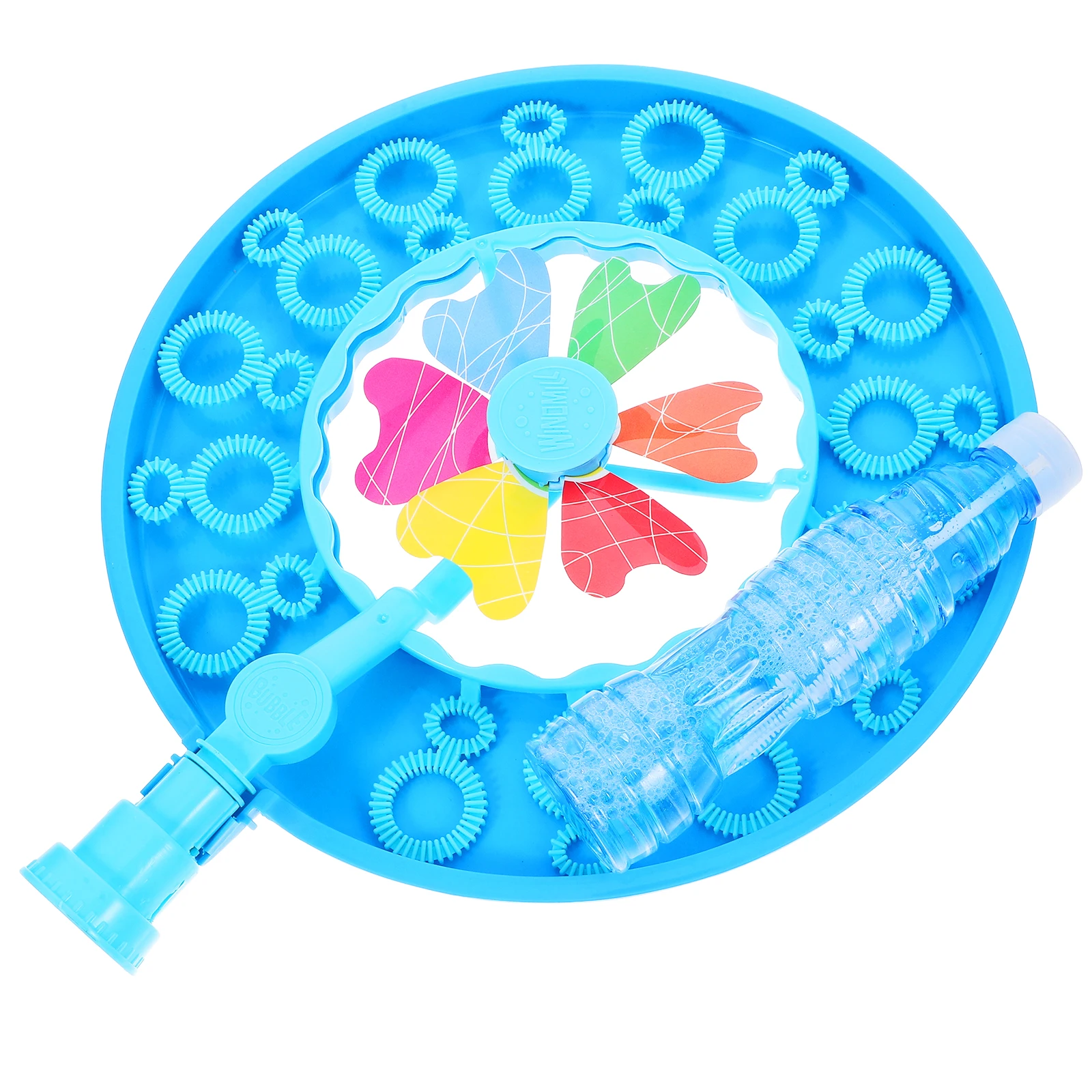 ブルー風車 ABS 安全バブルメーカー子供のおもちゃバブルメーカーバブルブロワー屋外屋外楽しい誕生日パーティー