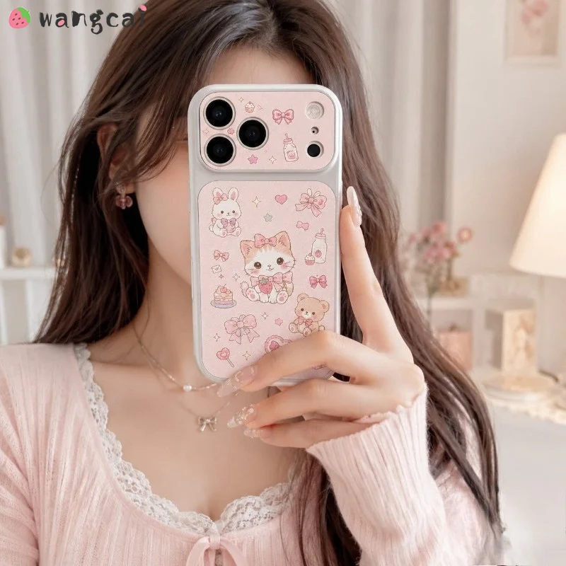 Coque de téléphone lapin mignon, étui élégant de luxe avec dessin animé ours et chat pour Honor 60 Magic 8 7 6 Pro 5 4 Lite 5G 4G