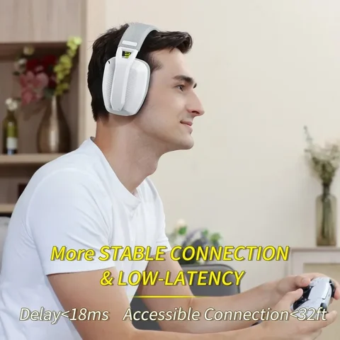 Беспроводная игровая гарнитура BINNUNE BW06 с микрофоном для PS5, PS4 и ПК — изображение товара