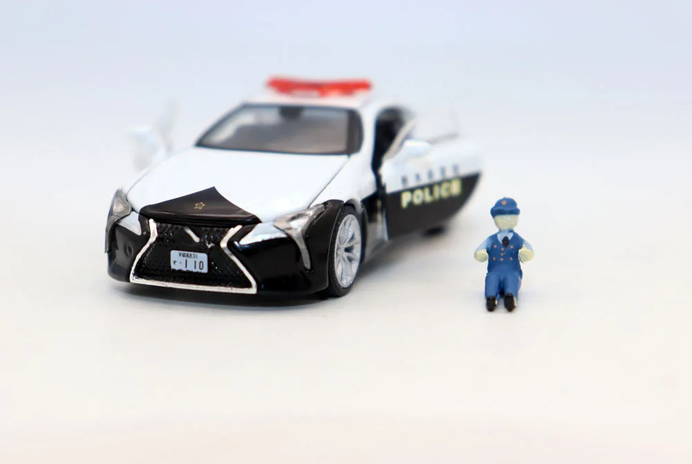 New ERA 1:64 LC500 Tochigi PoliceCar Diecast Alloy Toys Simulation Model For Collection gift