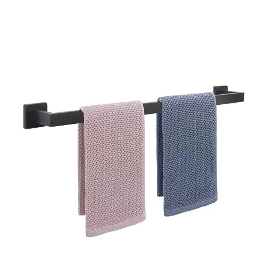 

Towel Bar Bath Accessories Premium Thicken Staless Steel Square Shower Towel Rack for Bathroom Towel Holder Wall Mounted