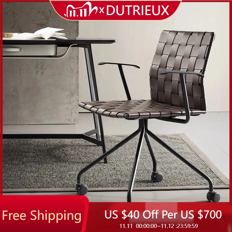 

Modern Comfortable Armchair Leather Conference Meditation Hight End Office Chair Design Executive Silla Gamer Office Furniture