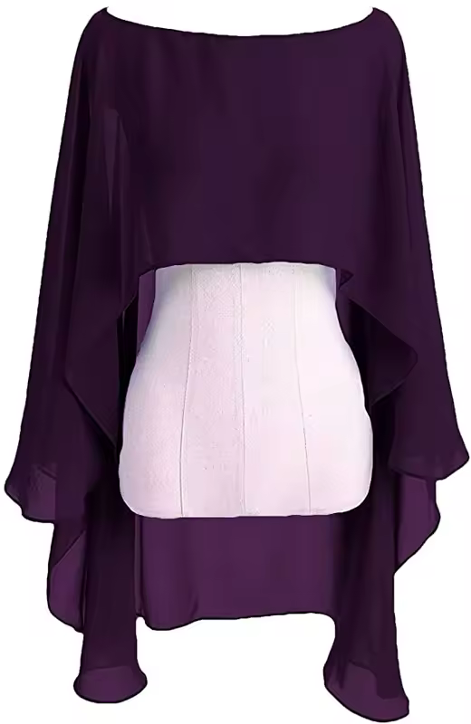 Chiffon Cape Bolero Women Femme Mariage Chalas Mujer Evening Wedding Bridal Jacket Wraps Accessories Peleryna Cloak Boda Shawl - Image 12