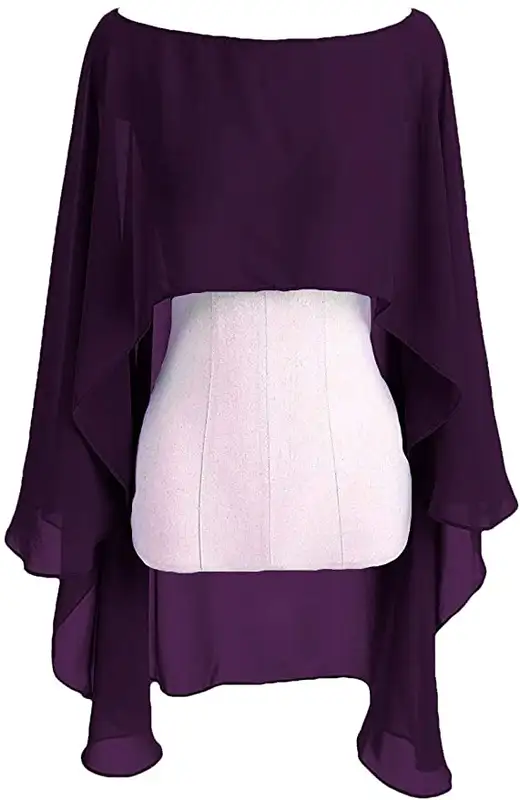 Chiffon Cape Bolero Women Femme Mariage Chalas Mujer Evening Wedding Bridal Jacket Wraps Accessories Peleryna Cloak Boda Shawl - Image 12