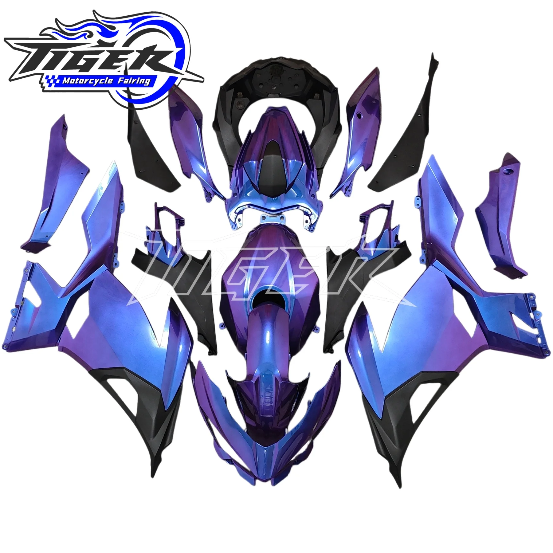 Motorcycle Whole Fairings Kit For Ninja400 EX400 For Ninja EX 400 2018 2019 2020 2021 2022 2023 Fairing Bodywork Set White