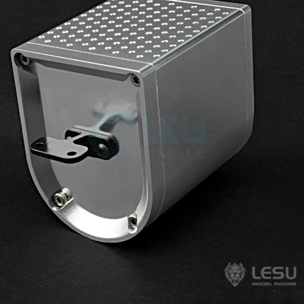 LESU 1/14 decoración de tanque de escape de Metal piezas de modificación de actualización G-6052 para Tamiya Scaleclub RC camión de tracción modelo de camión de barro