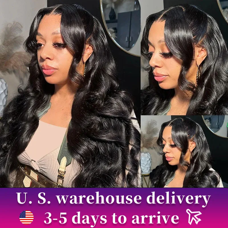 Tubuh 13x6 360 Hd transparan renda depan Wig gelombang 13x4 rambut manusia Wig Brasil 20 26 inci gelombang tubuh renda Frontal Wig untuk wanita