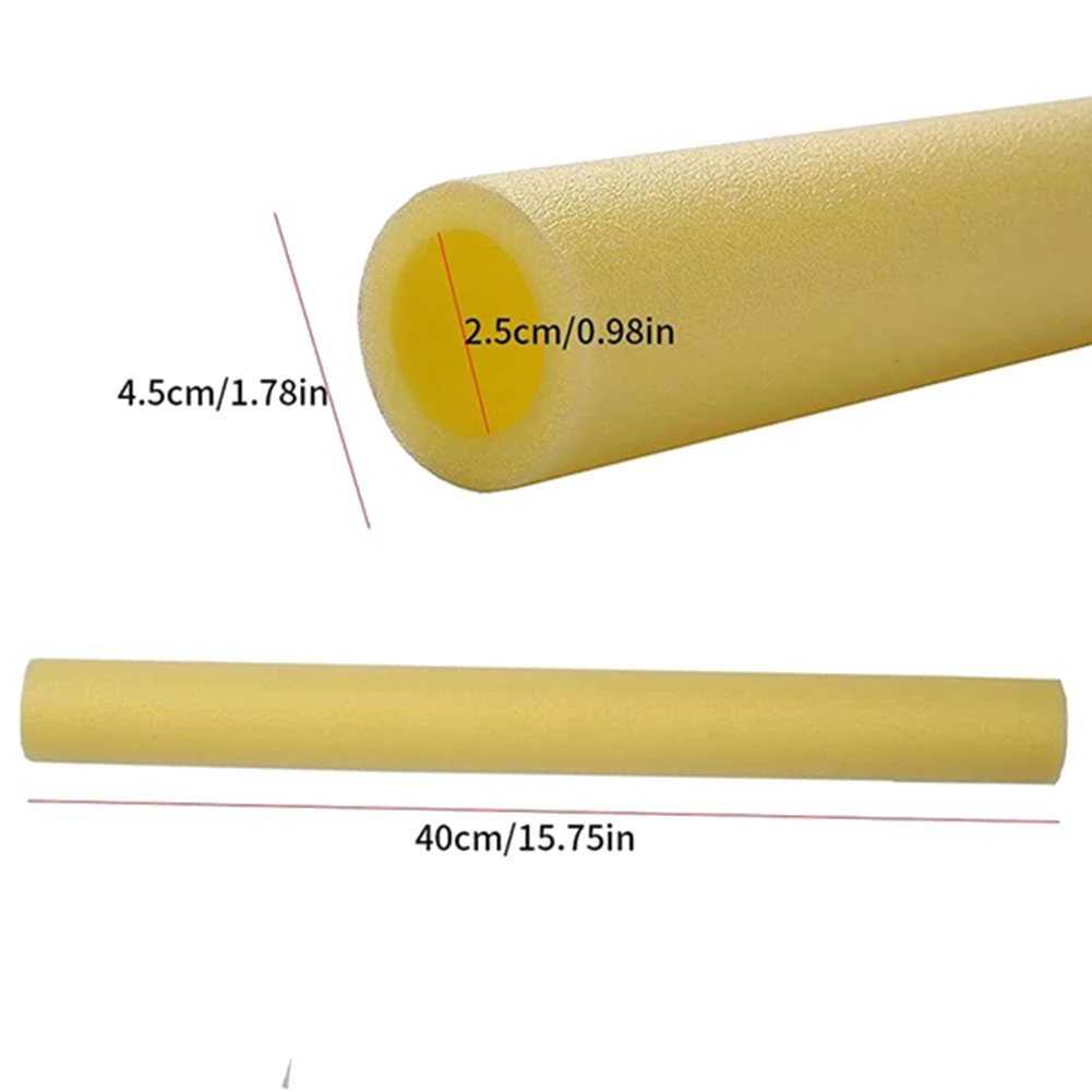 10PCS Trampoline Poles Cover Padding Foam Tubing 40CM Foamed Pipe Sponge Casing Protective Trampoline Pole Sleeve Yellow