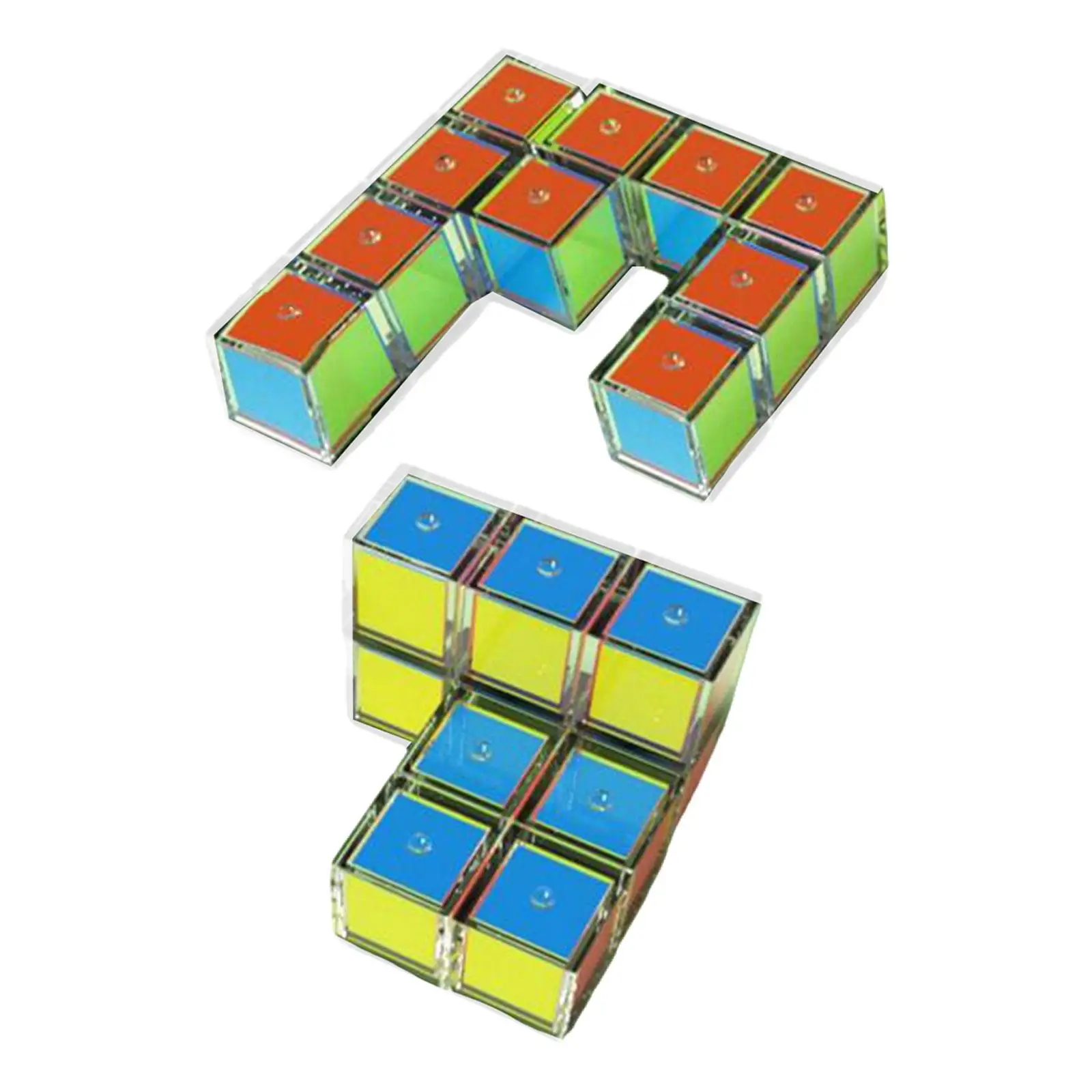 20 pezzi forme geometriche blocchi giocattoli sensoriali giocattoli matematici solidi geometrici 3D per materiale scolastico domestico bambini in età prescolare elementare