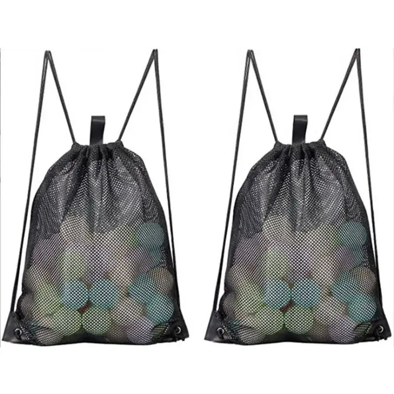 Mesh Drawstring Bag Swim Bag Mesh Swimming Bag Foldable Washable for Swimmer Pool Net Bagh Bags