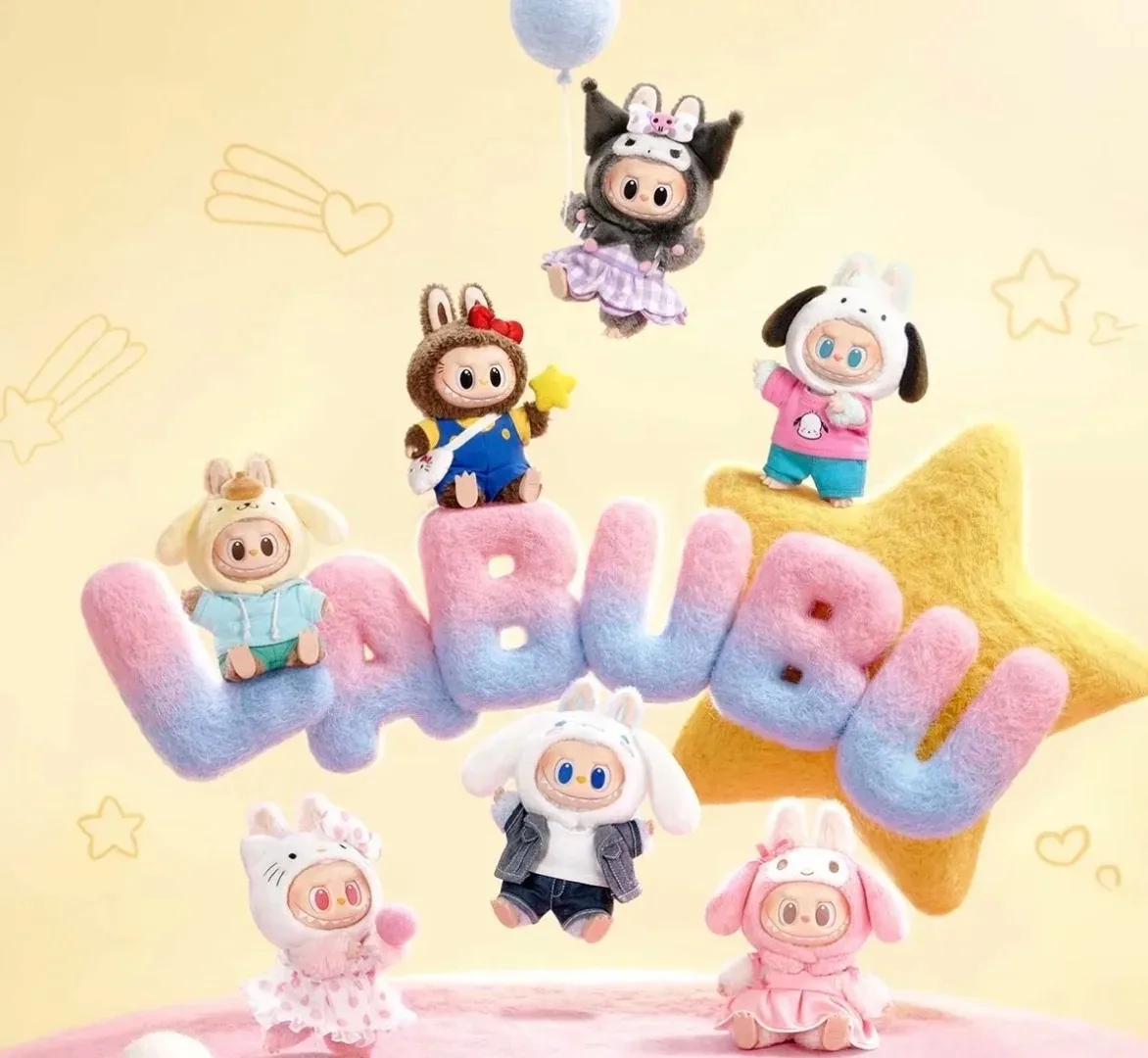 

POP MART THE MONSTERS × SANRIO CHARACTERS Серия Blind Box и LABUBU × HELLO KITTY Большая коллекционная кукла — креативный подарок, достойный коллекции