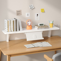 Desktop elevated laptop height stand, student desk desktop shelf, reading rack, storage rack