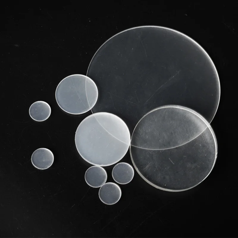 Acrylic Disc Perspex Plate Round Sheets Clear Board For DIY Cake Topper Baking Decor Photo Frame  Diameter 10mm to 300mm