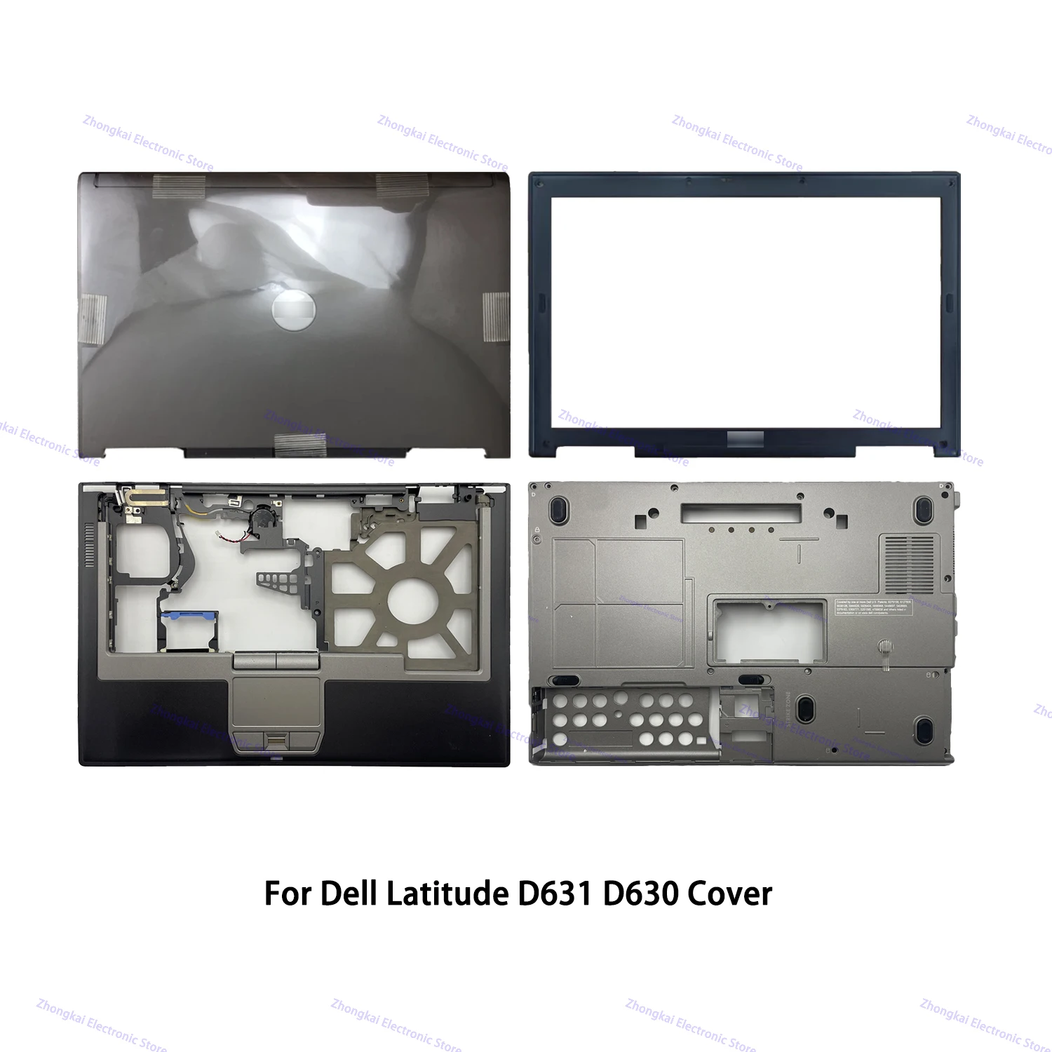 Original For Dell Latitude D630 D631 LCD Back Case/Bezel/Palmrest/Bottom Base Cover 0DT889 0KU910