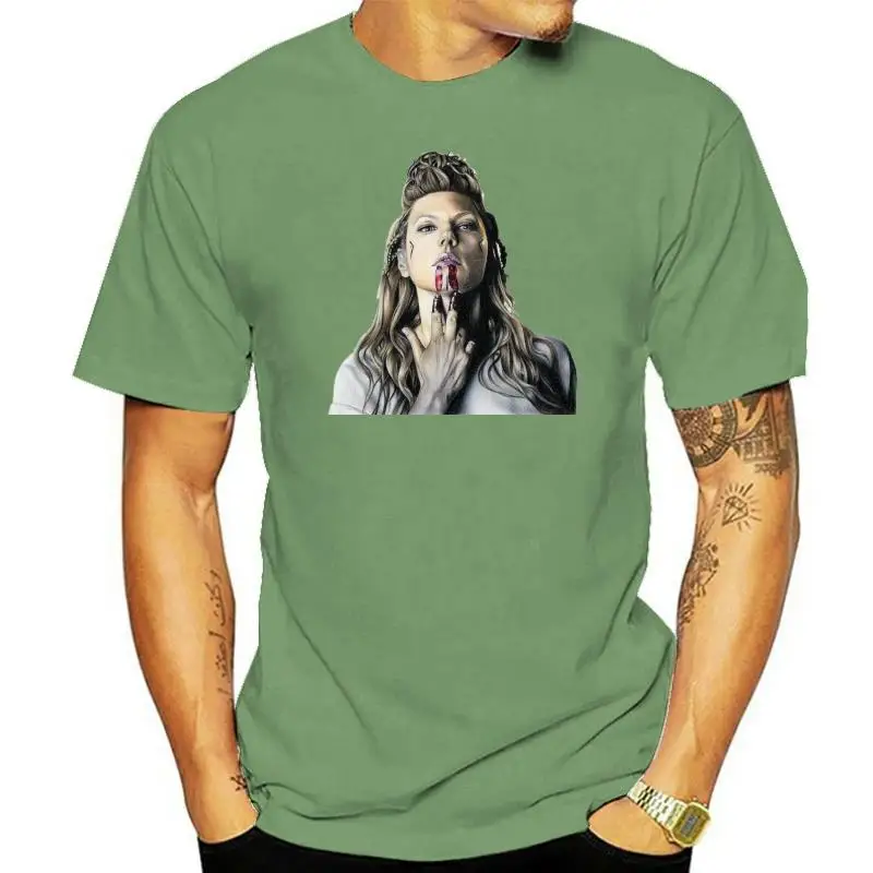 MenS Vikings Lagertha Tribute T Shirt New Mens Spring Summer Dress Short Sleeve Casual 033994