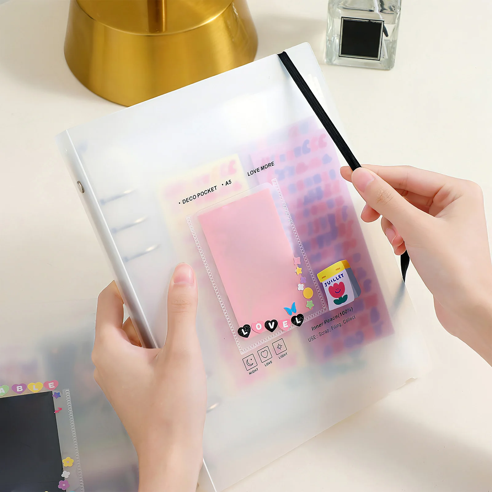 

1Set Multi-Function Photo Album Frosted Cover Household Portable Picture Book for Wedding Graduation Baby Photos