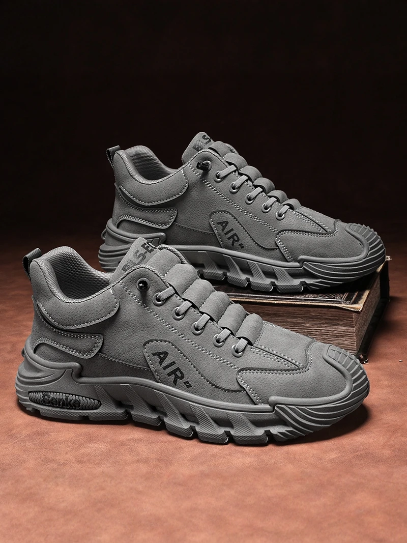 Men's Casual Slip-On Work Shoes Breathable Anti-Slip Wear-Resistant Lightweight Fashionable Sport Shoes Leisure Outdoor Shoes