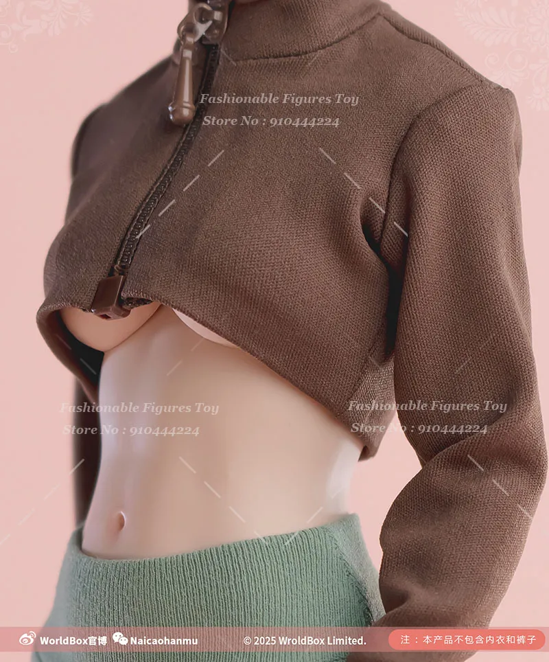 Worldbox CA022 1/6 المرأة الجندي جاكيت زيبرا قصيرة الأكمام الطويلة الرياضة اليوغا معطف ل 12 بوصة عمل الشكل الجسم الدمى #6