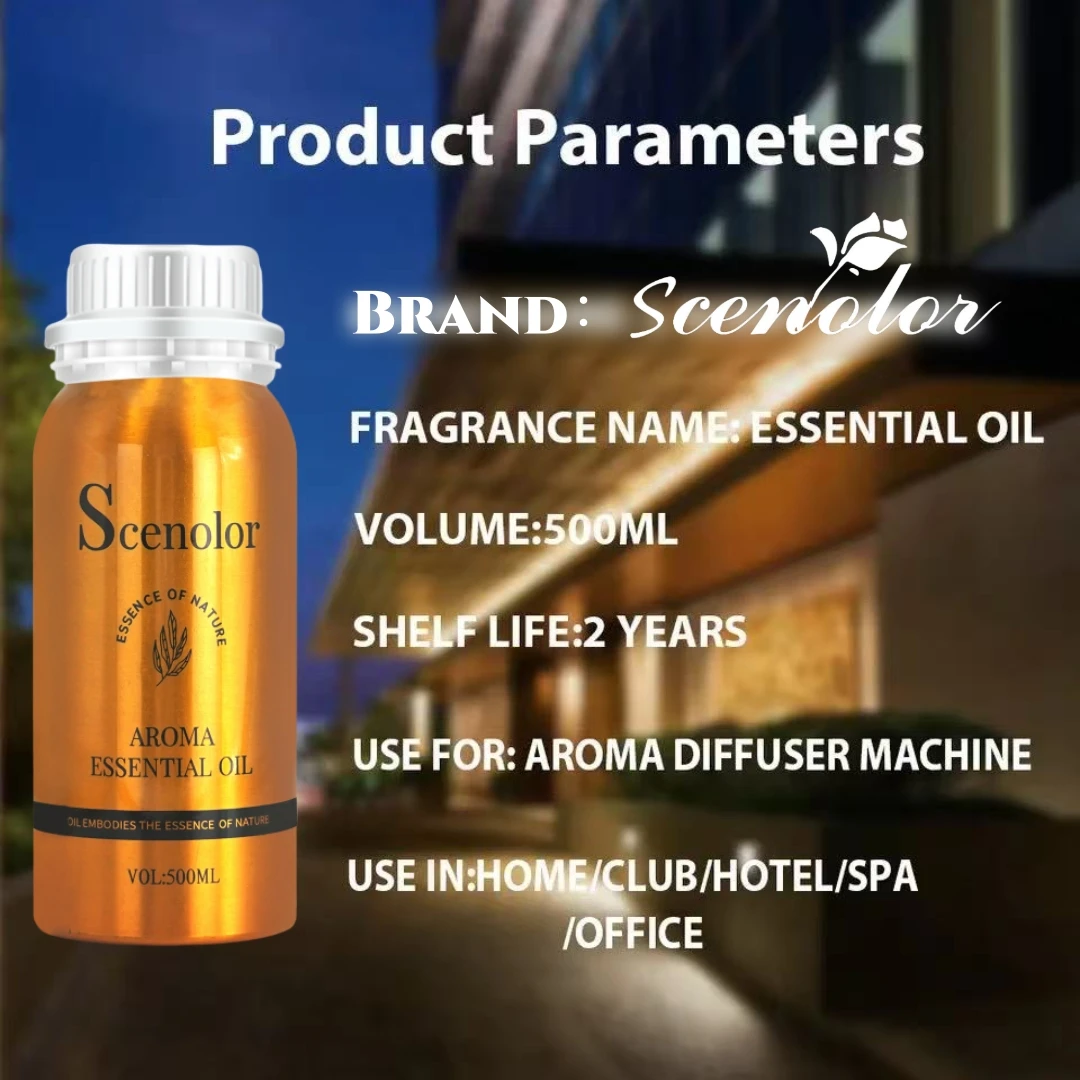 6pcs 500ml Aluminum Organic Undiluted Perfume Oud Longlasting Hotel Essential Oil Pure Plant Extrat Fragrance Aroma Air Diffuser