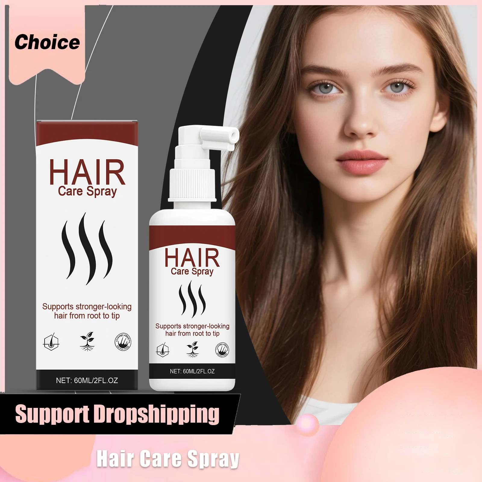Hair Care Spray Moisturizing Improve Dry Nourishes Scalp Health Strengthen Hairs Root Smooth Volumizing Thickening Haircare Mist