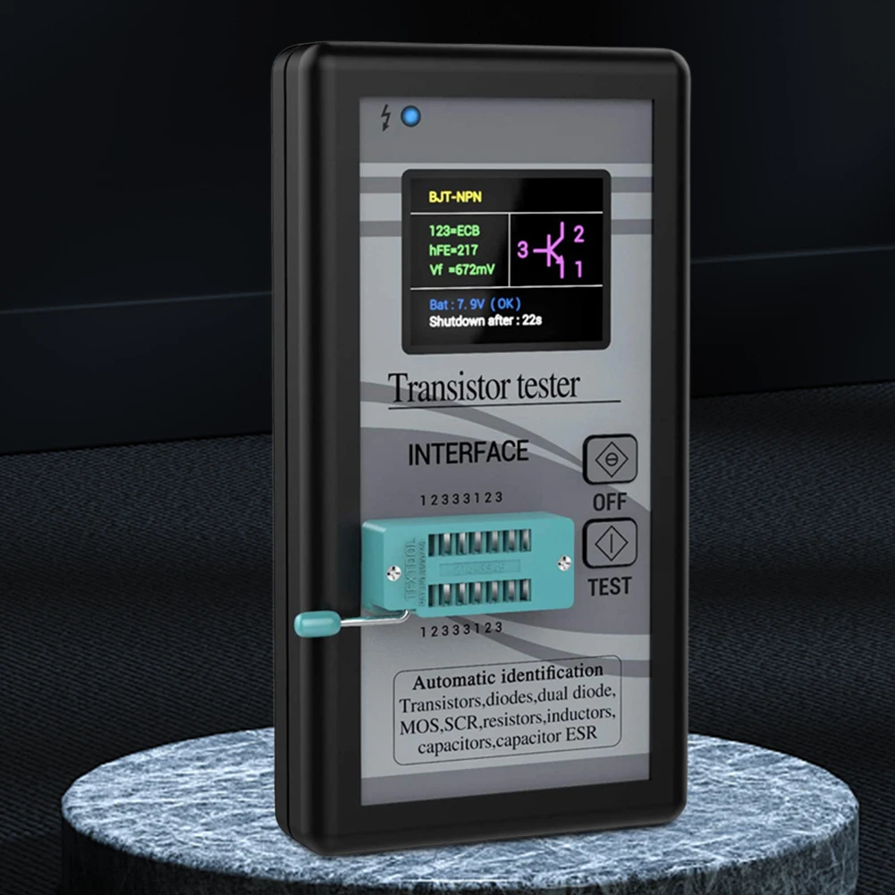 Testeur de transistor polyvalent M328, thyristor à diode, puzzles, résistance d'itance, compteur d'inductance 02/10/2018, écran coloré TFT 1.8