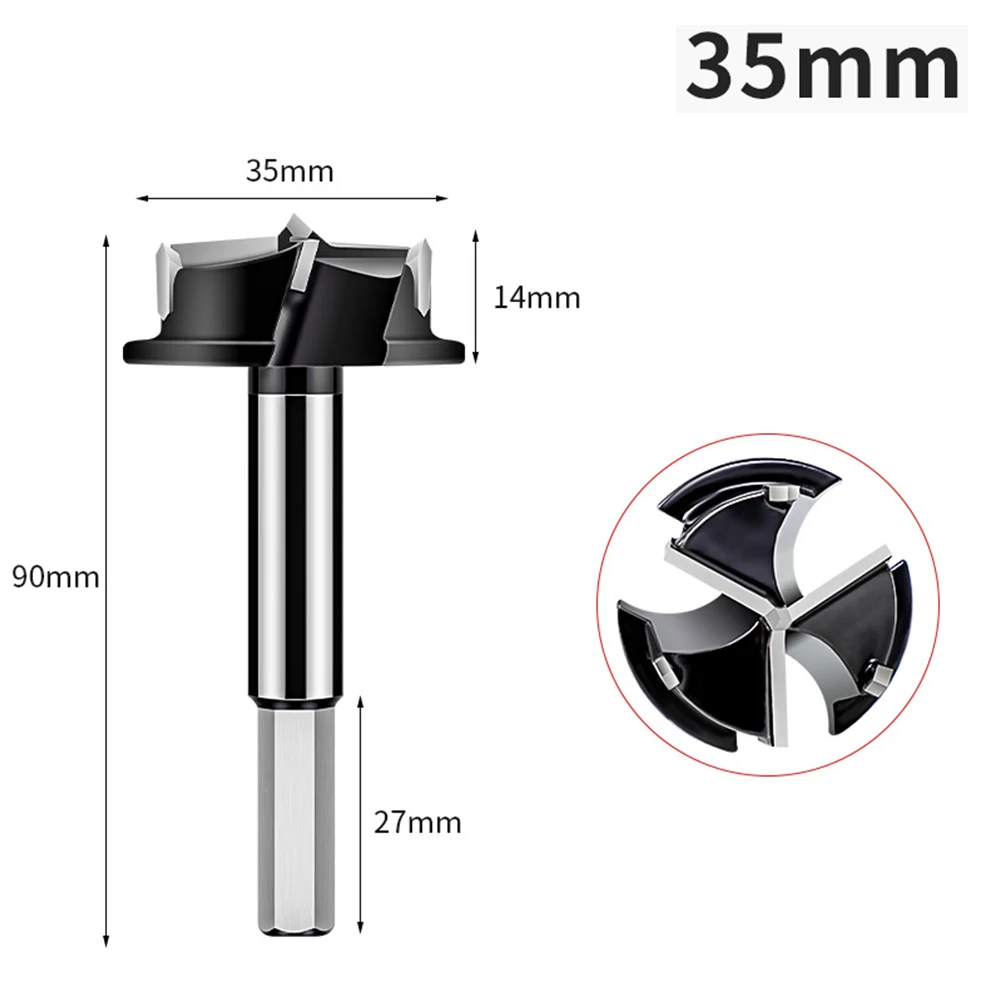 1set Drill Bit With Drill Jig Woodworking Tool 35mm Concealed Hinge Drilling Jig Hole Drilling Power Tools Replacement Parts