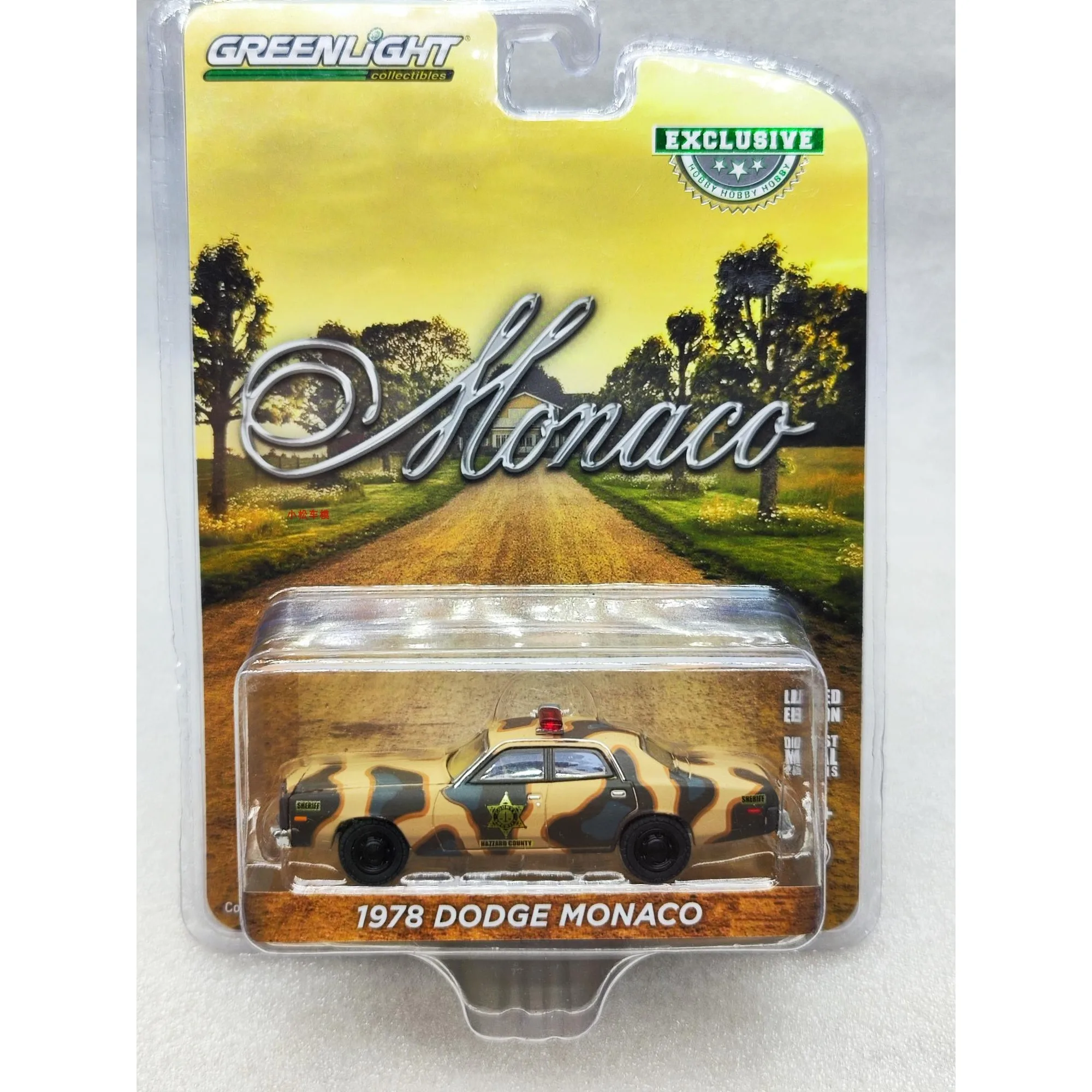 1:64 1978 D Monaco Hazard County Disguised Sheriff 30326 Advanced Car Model Collectibles