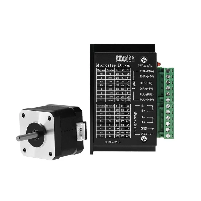 Nema17 Stepper Motor Driver Sets 42hs34mm 48mm +TB6600 Adjustable Forward and Reverse Speed for CNC Engraver Sliding Table