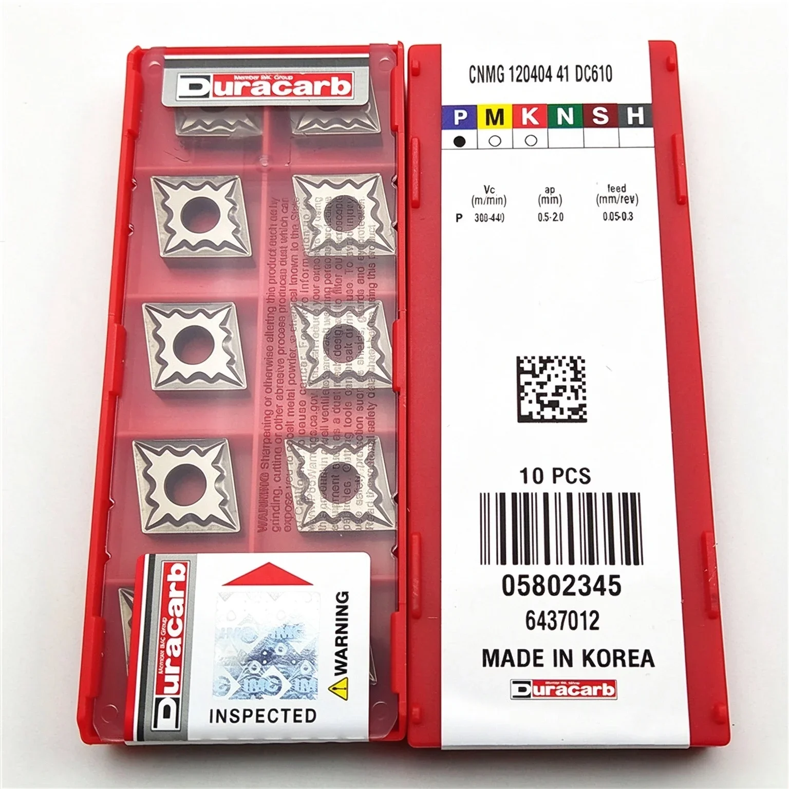 Duracarb CNMG120408 DC610 Carbide Insert CNMG Inserts