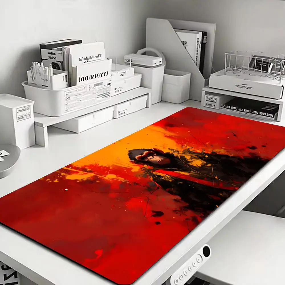 Monster Monkey Mouse Pad Large XXL laptop Gaming phone Rubber monitor flash-sale Lock Desk Mat Computer Gamers work office