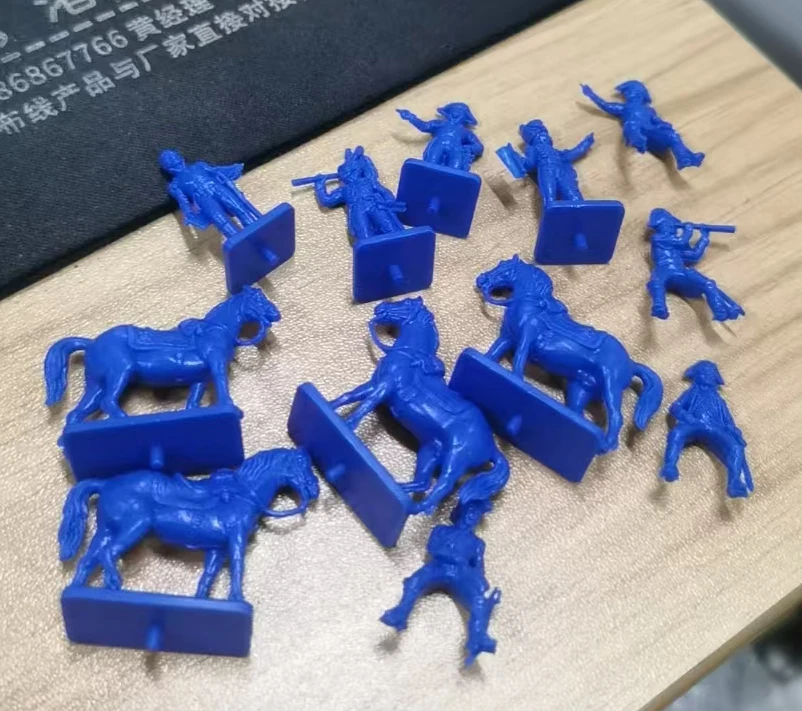 Miniature 1/72 pvc model super mini Napoleon Cavalry and Commander soldier 12pcs/set