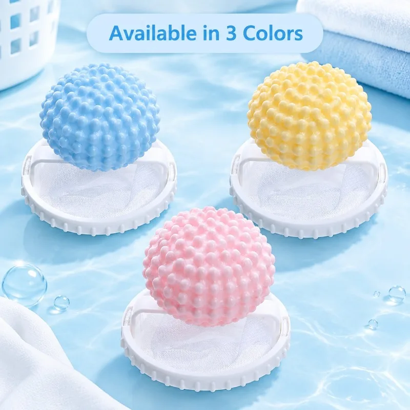 Washing machine specific filter screen, hair removal and sticking device, anti entanglement washing ball, hair sticking tool