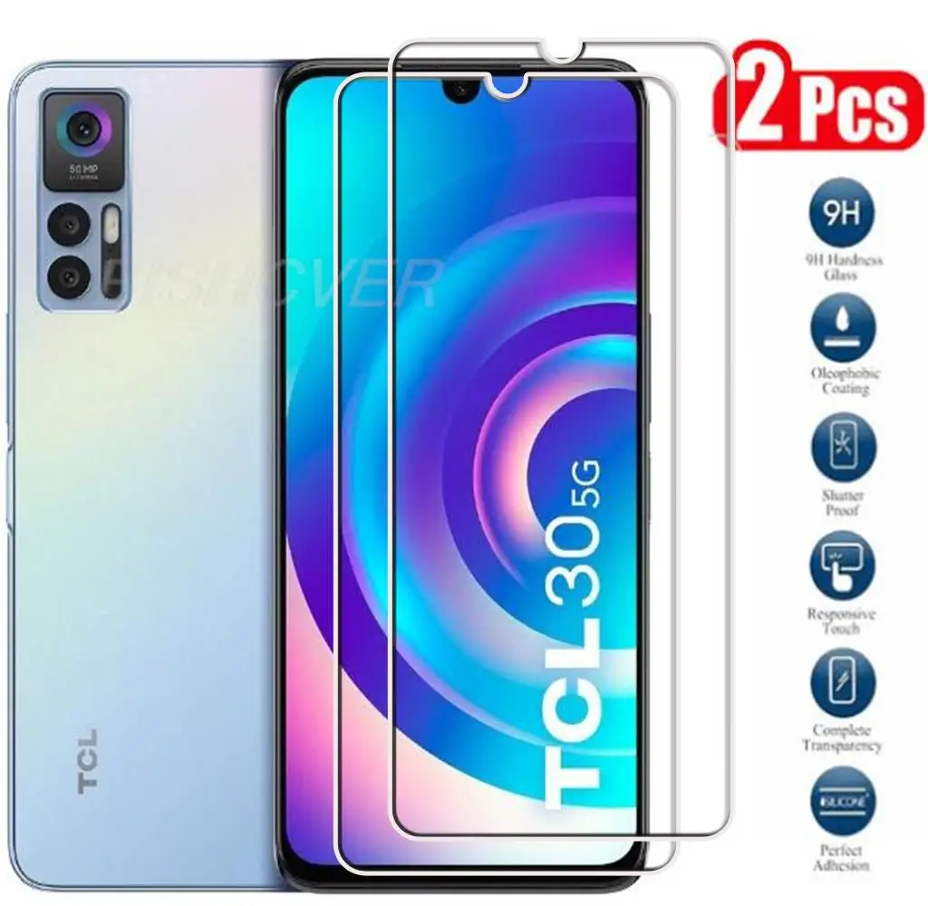 For TCL 30 5G E LE SE V XE XL Z 303 304 305 305i 306 405 40R 30SE TCL30 30E 30XE Screen Protector Tempered Glass Film Cover