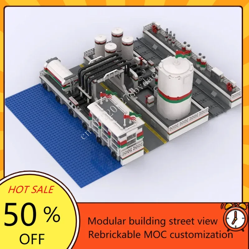 1840PCS Octan terminal Modulaire MOC Creatieve street view Model Bouwstenen Architectuur DIY Onderwijs Assemblage Model Speelgoed Cadeau
