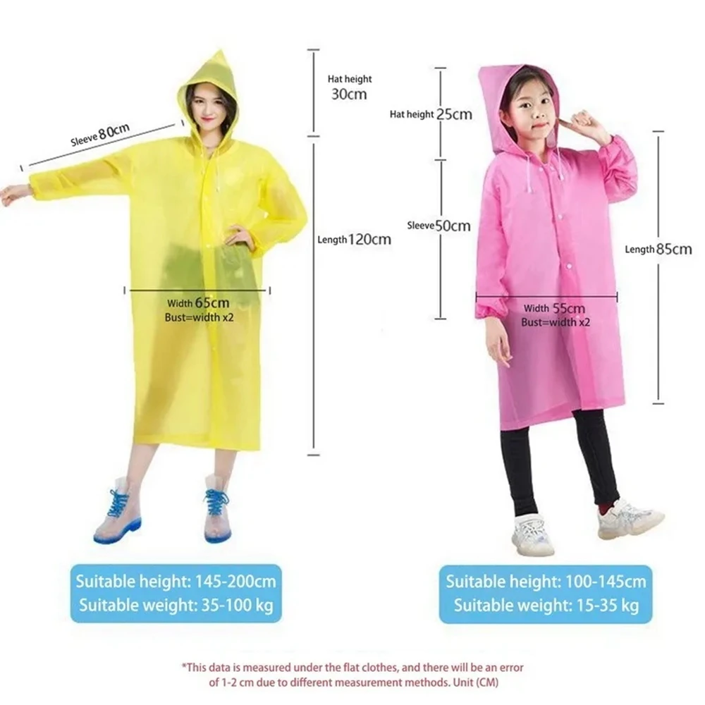 Raincoat Women Men Impermeable Thickened Waterproof Raincoat Lightweight Raincoat With Hood Card Style Waterproof Windproof Coat