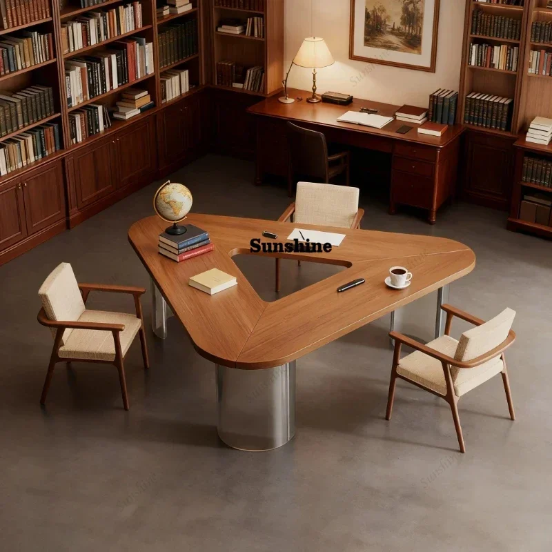 YComputer Desk Negotiation Table Luxury With A Touch Of Elegance Conference Table Room Offices Office Desks And Workstations