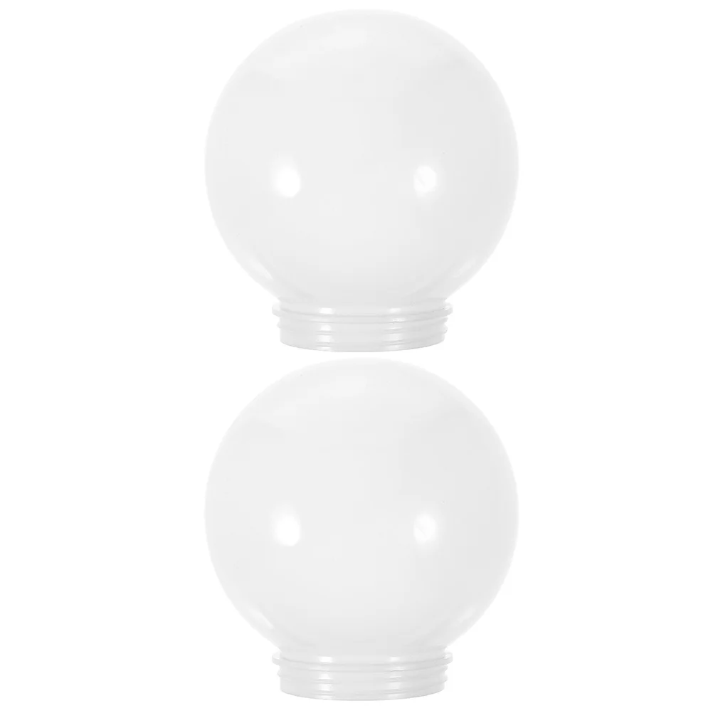 2 Pcs Ball Lampshade For Chandelier Sconce Acrylic Replacement Globe Light Bulb Cover Earth