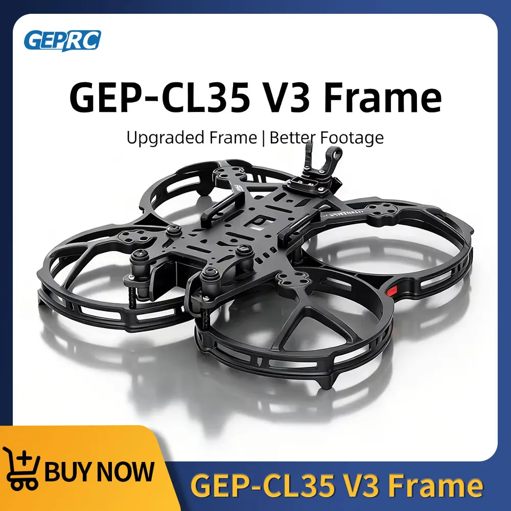 

Запчасти для рамы GEPRC GEP-CL35 V3, аксессуары для FPV-дронов, подходят для квадрокоптера CineLog35 V3, колесная база 142 мм, поддержка O4 Air Unit Pro