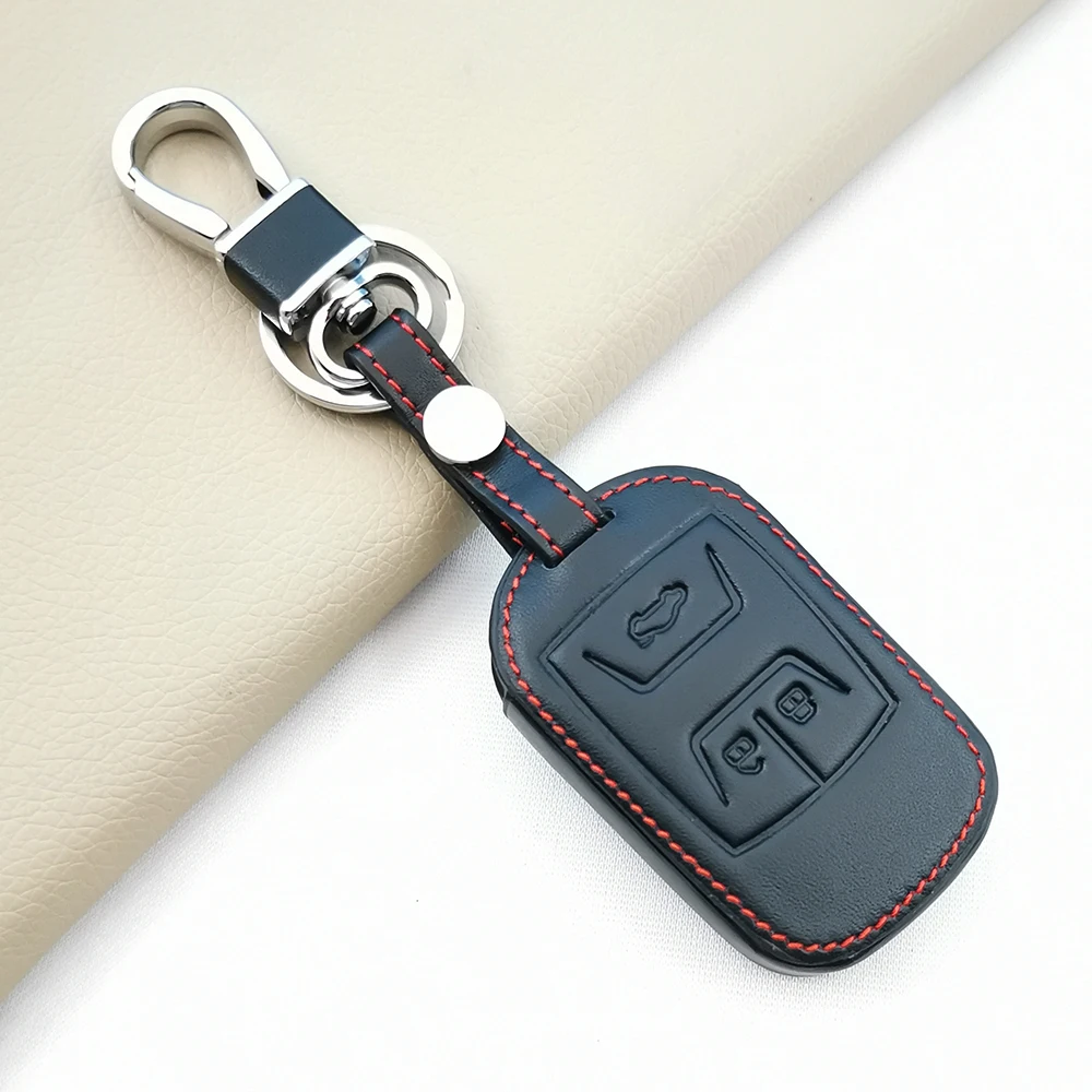 Wear Resistant Leather Car Key Cover Case For Chery Tiggo 2 3x Arrizo 4 5txs 5 Pro Gx 5x EQ7 7 8 Pro Exeed 2019 2020 2021