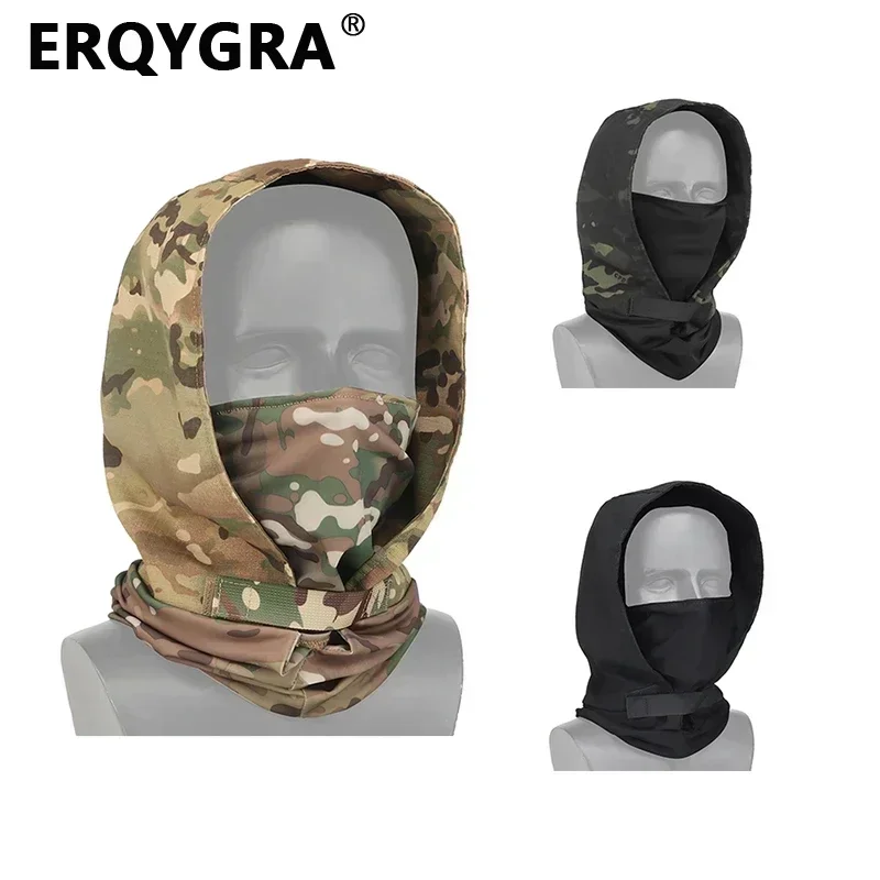 

ERQYGRA Tactical Full Face Mask Night Headgear Wargame Airsoft Paintball Shooting Hunting Hat Cycling Hiking Fishing Protective