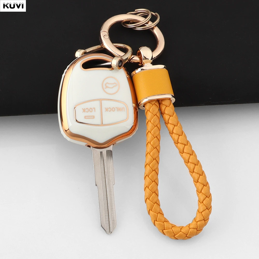 Étui pour clé de voiture en TPU, 3 boutons, porte-clés, coque pour Mitsubishi Evolution Lancer EX Grandis Outlander Triton Pajero ASX
