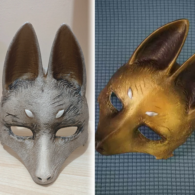 

Game Silent Hill F Kotoyuki Tsuneki Fox Mask Plastic Helmet Halloween Carnival Cosplay Prop Masquerade Disguise Costume Accessor