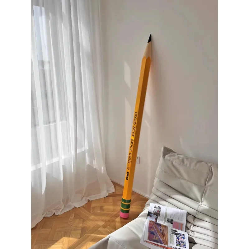 

Niche trendy goods! Large giant pencil, art installation, creative floor ornament, library design sculpture