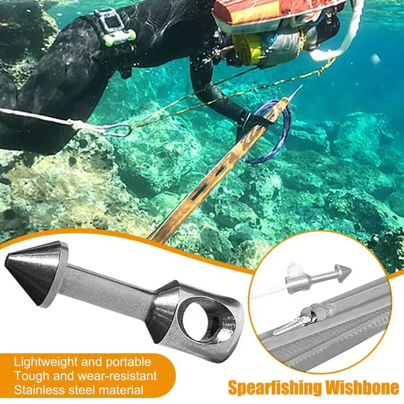 Spearfishing Wishbone Stainless Steel Speargun Bands Wishbone Inserts Spearfishing Speargun Fishing Tackle Tool Equipment